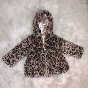 Adorable soft leopard printed for jacket